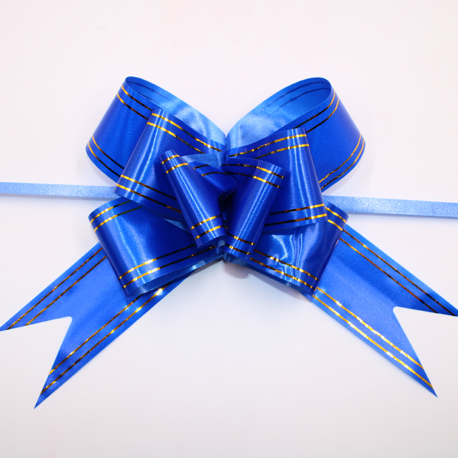 45cm金边手拉花批发零售50彩带婚车婚庆圣诞树派对装饰拉花