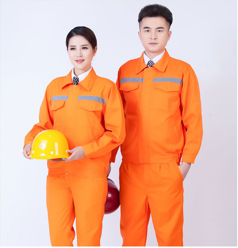 长袖工作服套装劳保服耐磨加厚 男女车间厂服工地工服汽修服批发