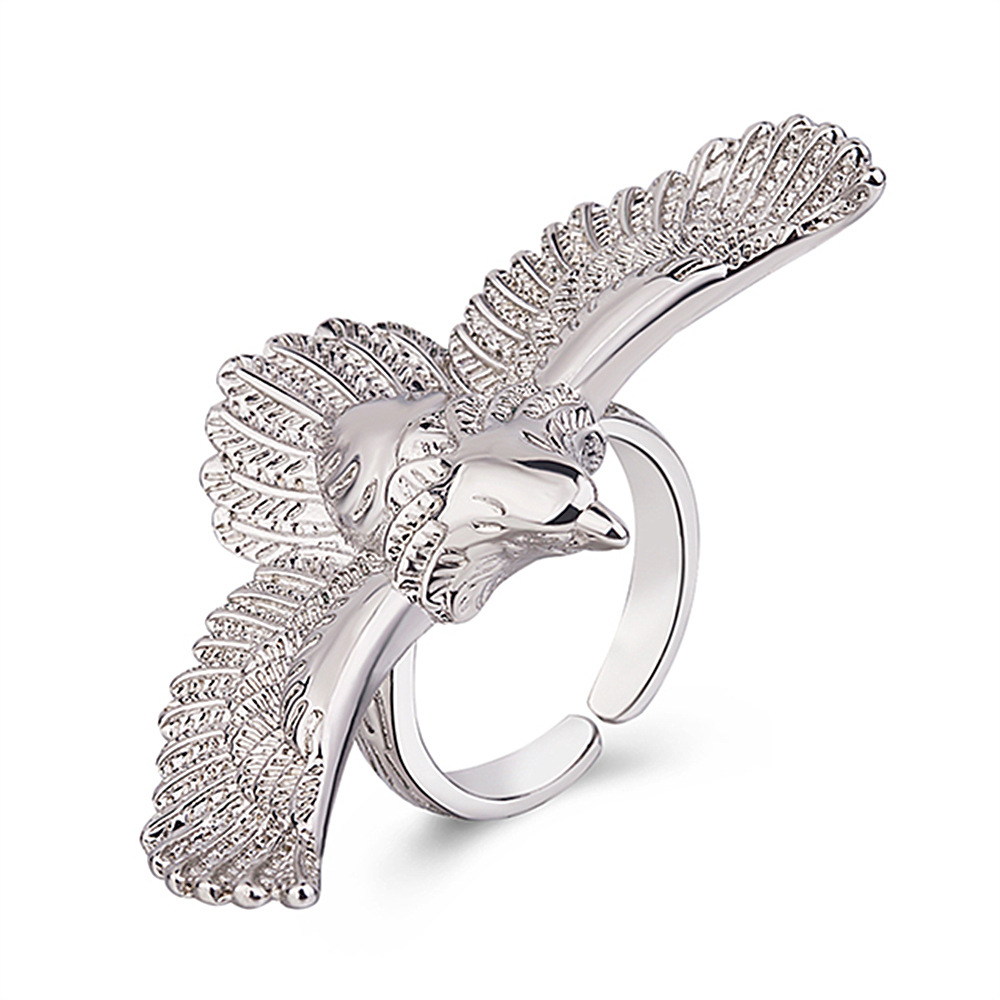 厂家直销 速卖通爆款 个性复古高乔老鹰戒指 亚马逊雄鹰展翅指环