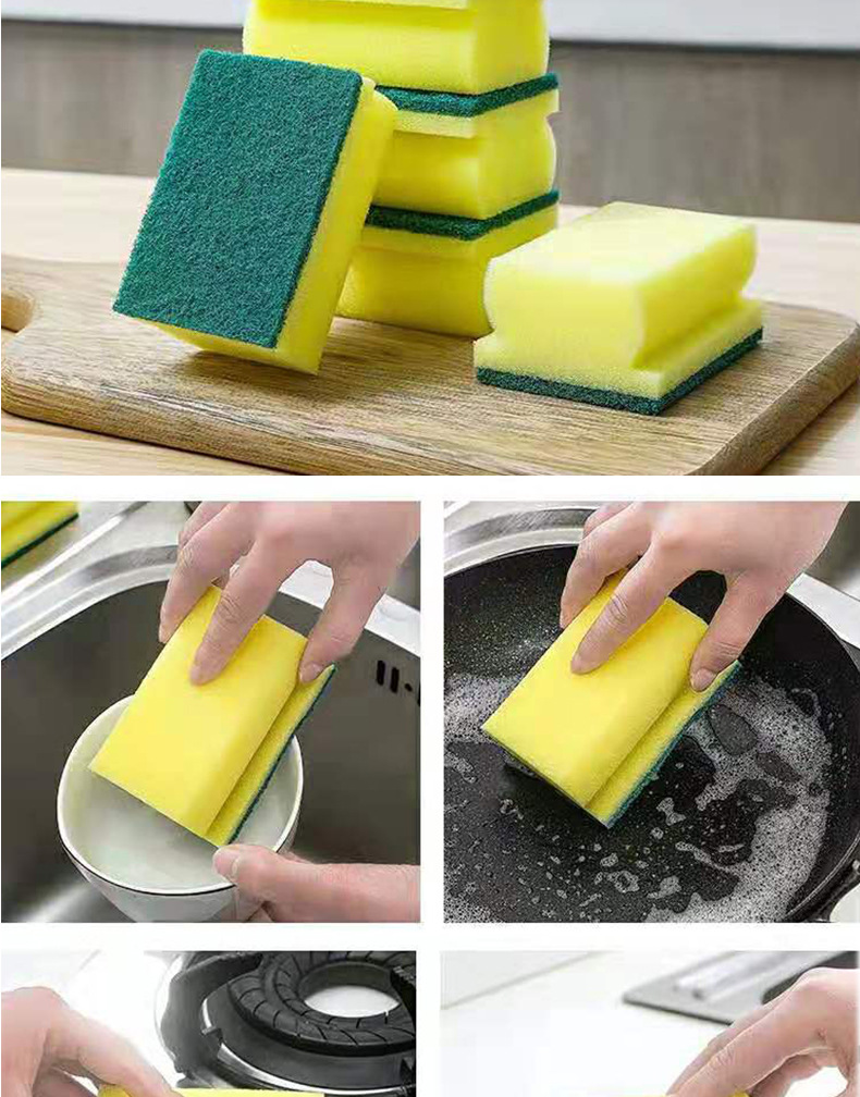 厨房加厚洗碗海绵金刚砂擦锅百洁布清洁刷锅刷碗布洗碗布抹布神器
