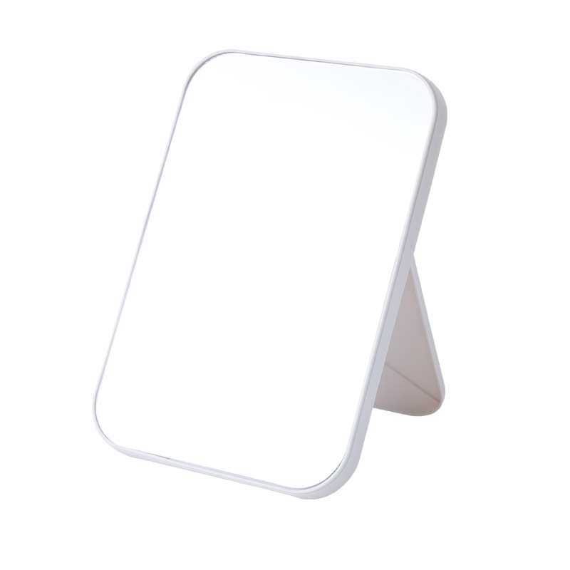 HD Makeup Mirror Desktop Simple Cosmetic Mirror Square Princess Mirror Simple Foldable and Portable Cosmetic Mirror