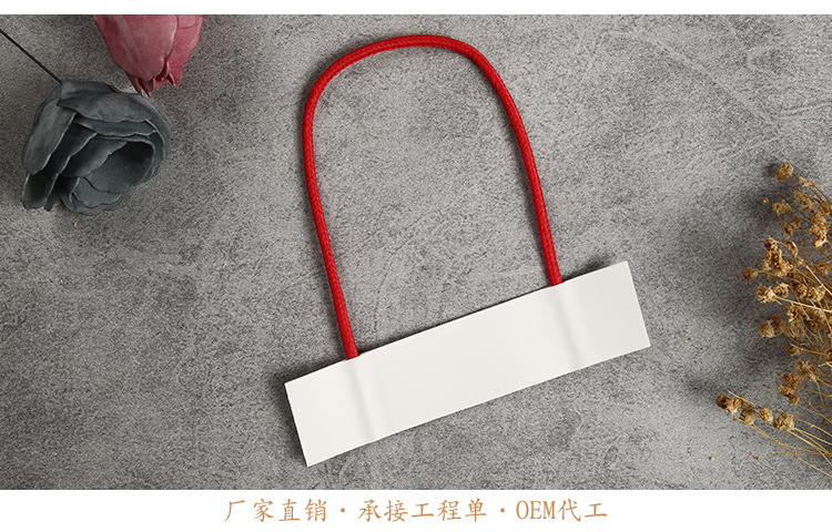 生产供应手挽袋牛皮纸绳 包装袋编织绳 彩色手提袋绳子加工批发