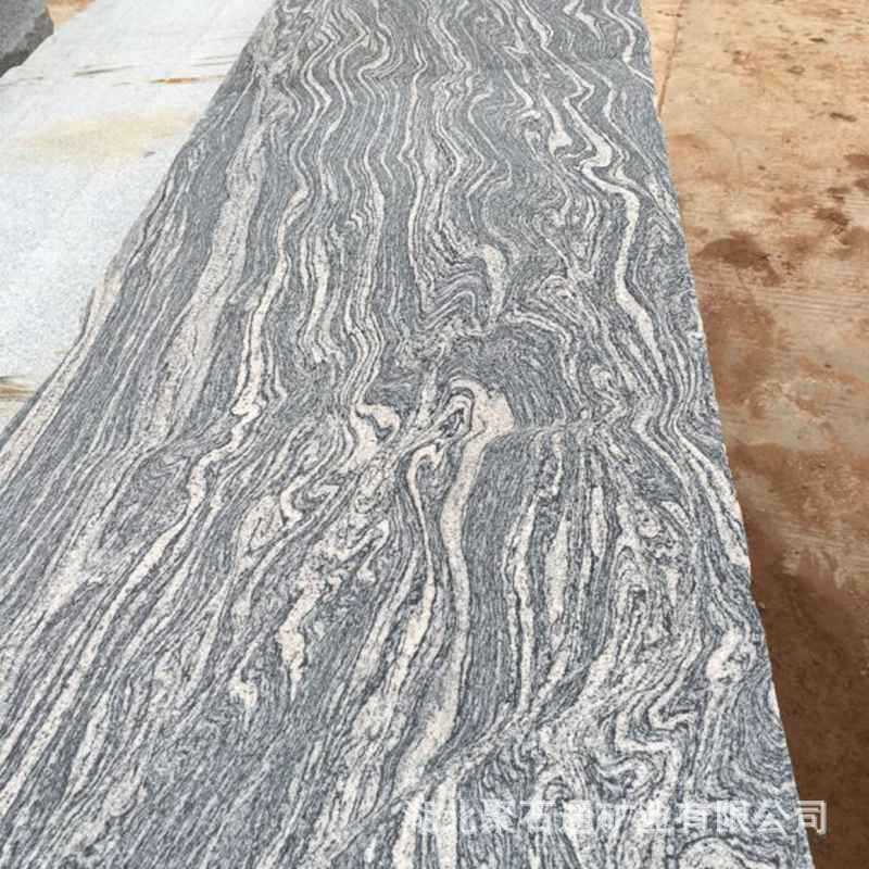 浪花白花岗岩 荔枝面地铺石 50mm厚花岗岩大板