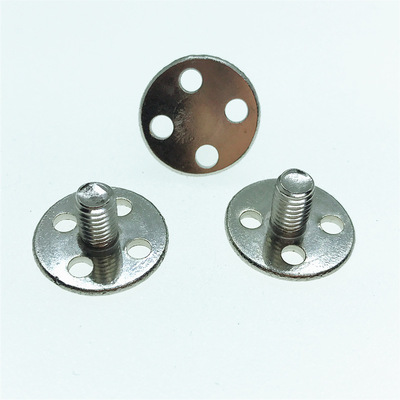 厂家直销大平头四孔包胶吸盘螺钉注塑预埋冲孔非标异形螺丝钉m5*8