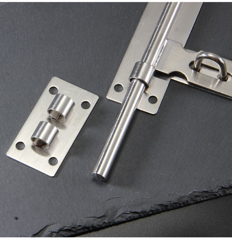 不锈钢防盗大门拴插销6寸/8寸/20寸门闩卡扣木门栓锁老式固定加厚