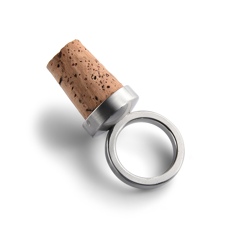 深圳厂家金属红酒塞锌合金酒塞瓶塞木塞活动商务活动礼品镭射logo