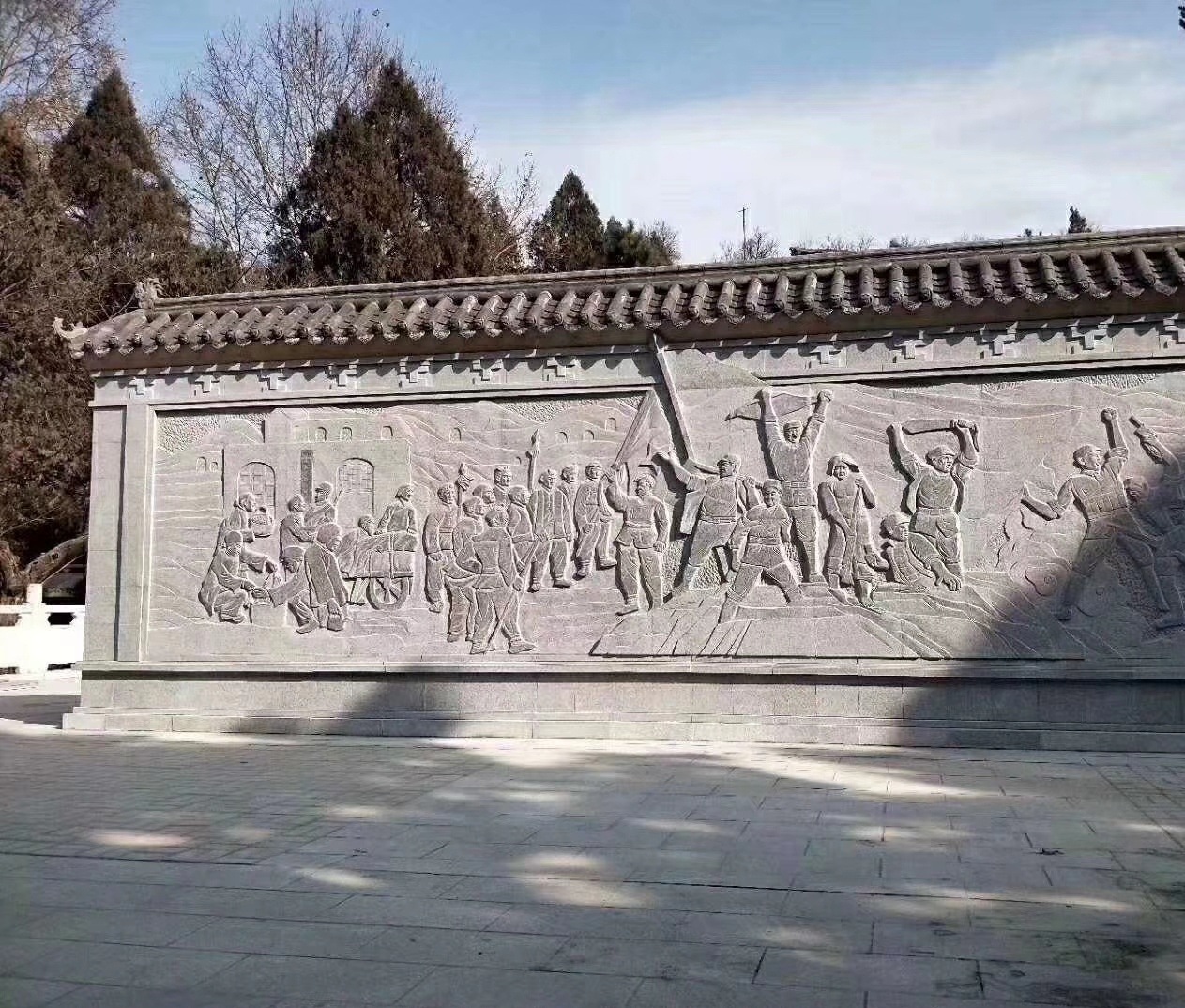 石雕浮雕人物浮雕花岗岩印度红大理石革命根据地石雕浮雕地雕壁画