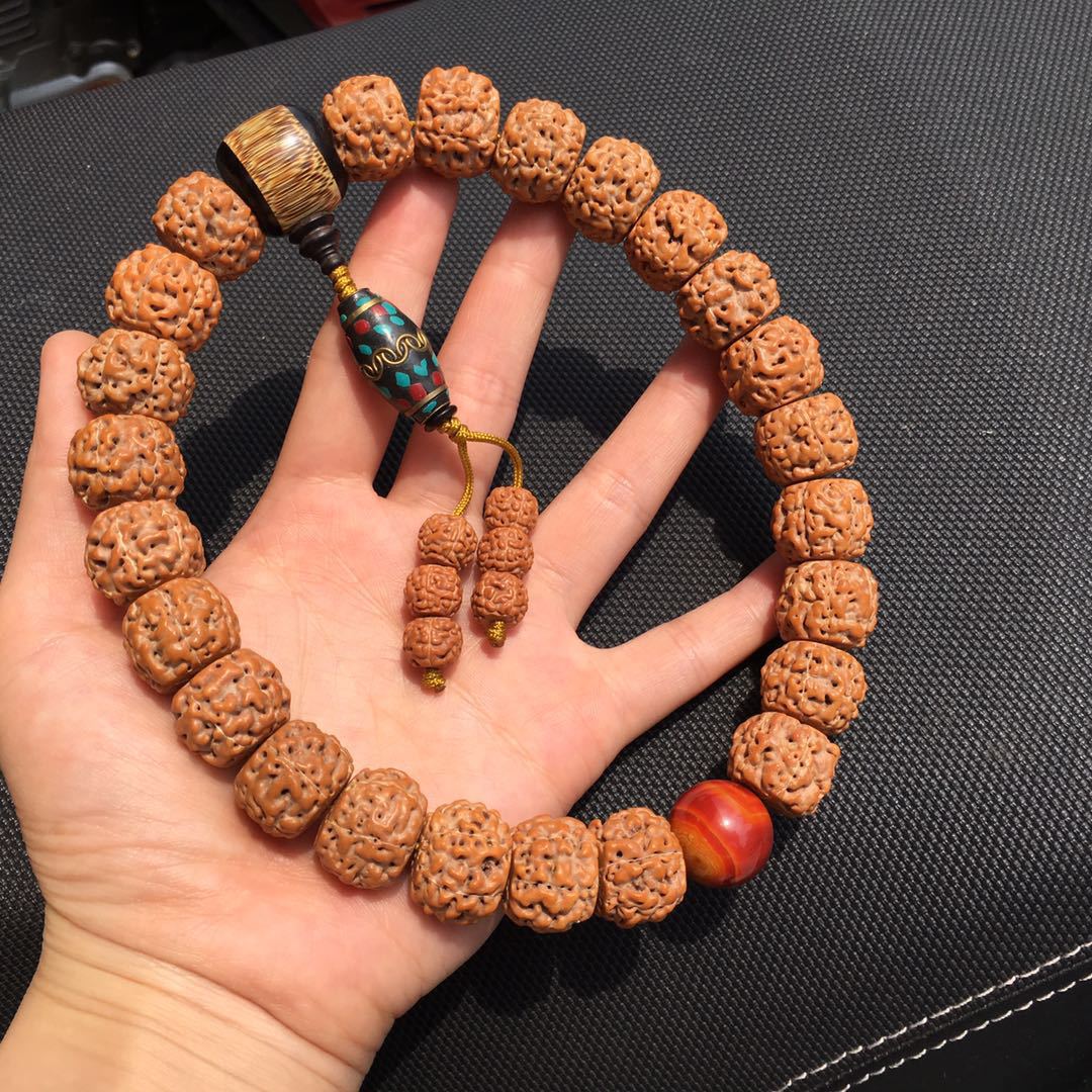 厂家供应原创藏式六瓣火焰纹金刚菩提手持 六瓣金刚菩提佛珠