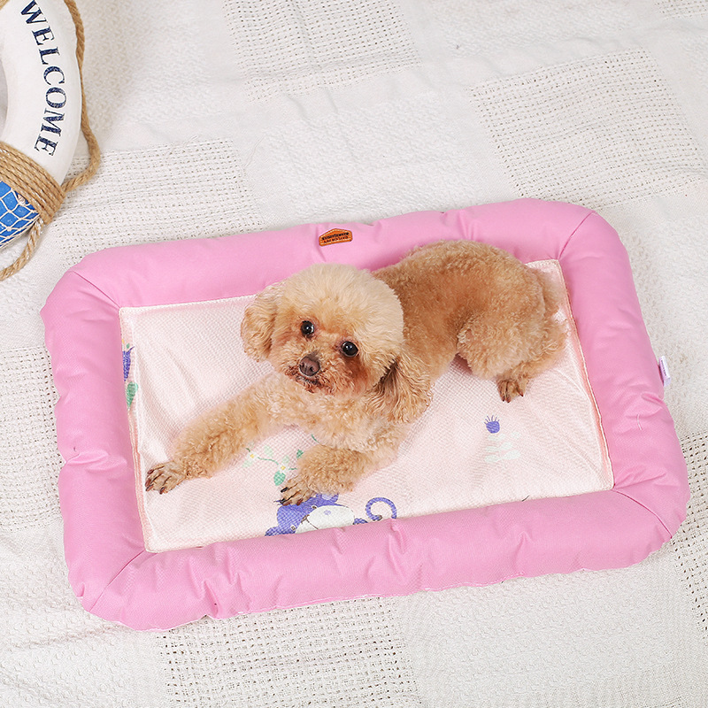 Factory Direct Sales Summer Breathable Cat Nest Pet Dog Supplies Pet Bed Ice Silk Teddy Summer Summer Mat Kennel