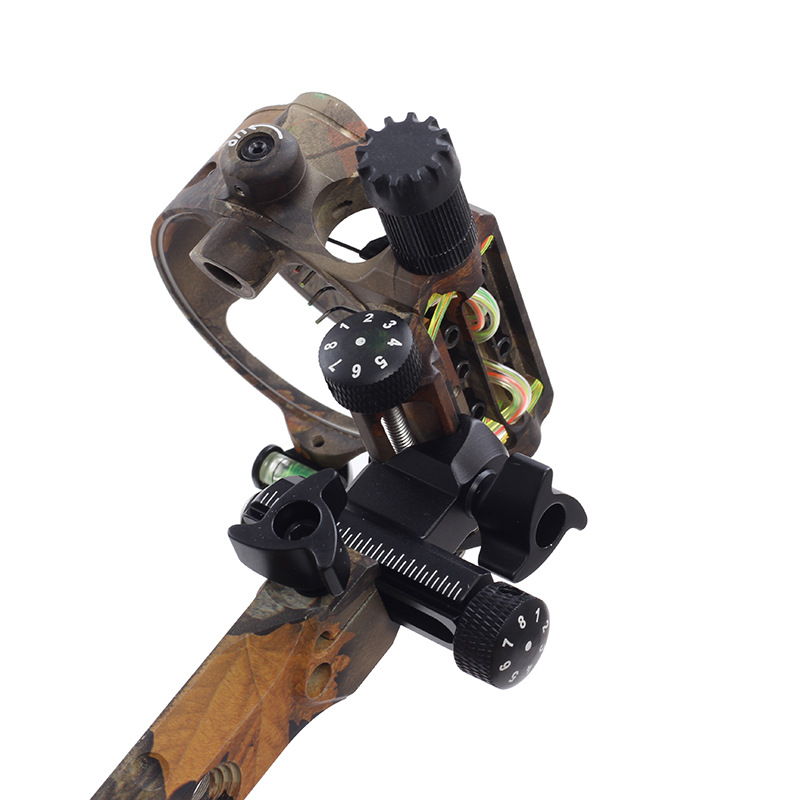 射箭器材 复合弓视网膜瞄准器 db9270迷彩七针通用瞄准镜产地货源