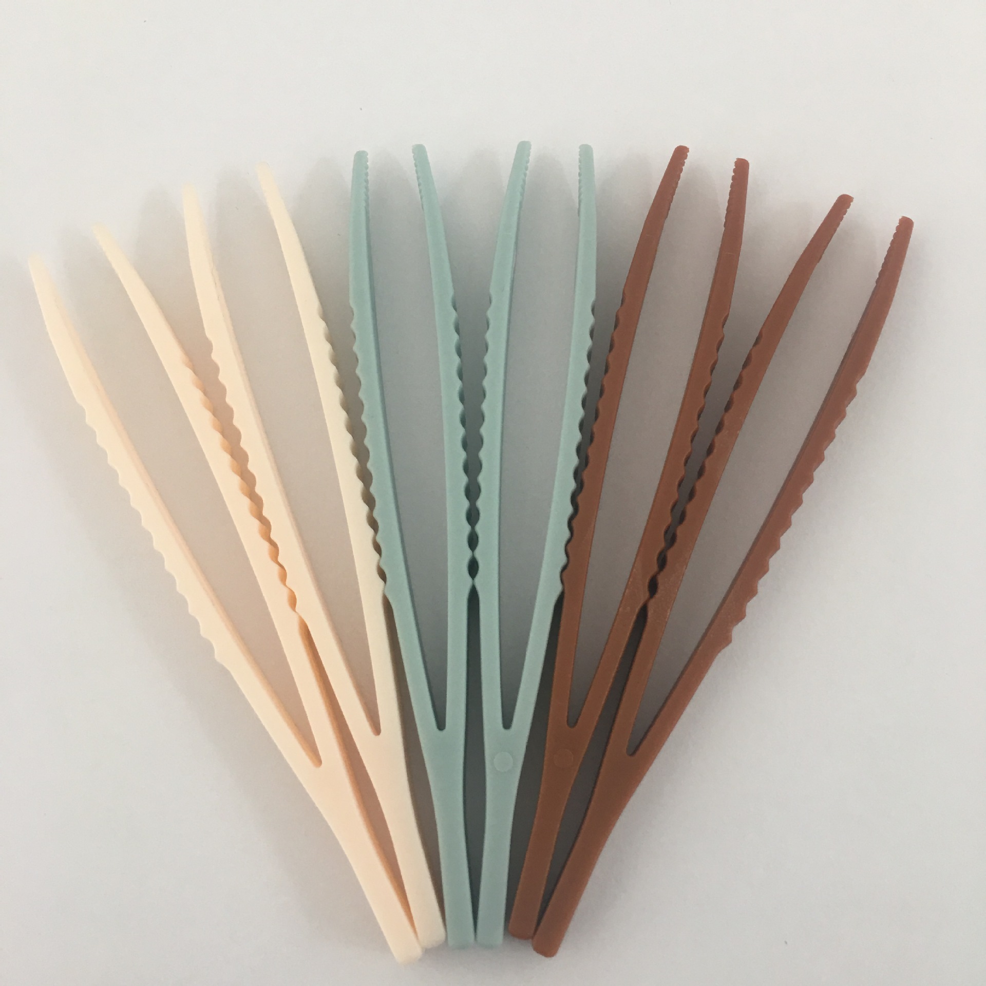 厂家塑料面膜夹镊子试管夹子美容工具夹多色现货