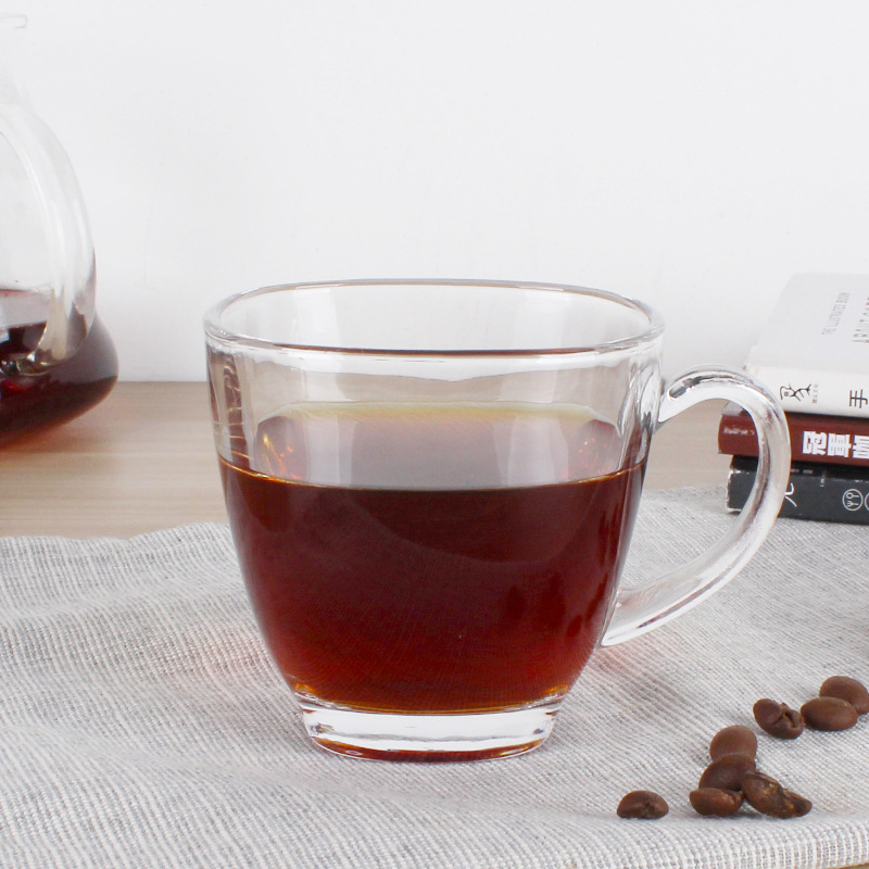 定制咖啡 耐热玻璃红茶杯子创意拿铁杯牛奶杯小果茶杯水杯奶茶杯