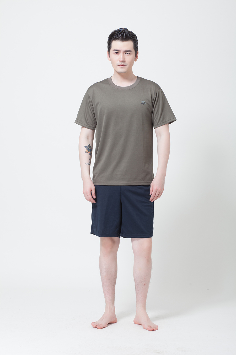 正品07体能服 户外夏季陆空训练服 作训服短袖速干男式t恤套装