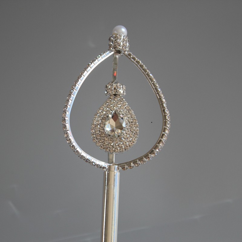 厂家直销 满钻珍珠 桃心宝石 权杖 世界小姐选美 手杖 魔法棒