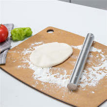 厨房304面棍不锈钢擀面杖饺子皮烘焙工具压面包披萨饼杆面棒实心
