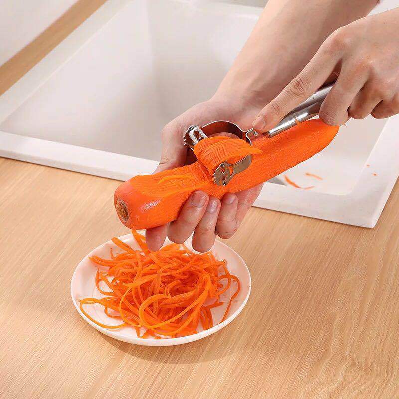 Factory Direct Sales Multi-Functional Stainless Steel Smiley Face Fruit Peeler Potato Paring Knife