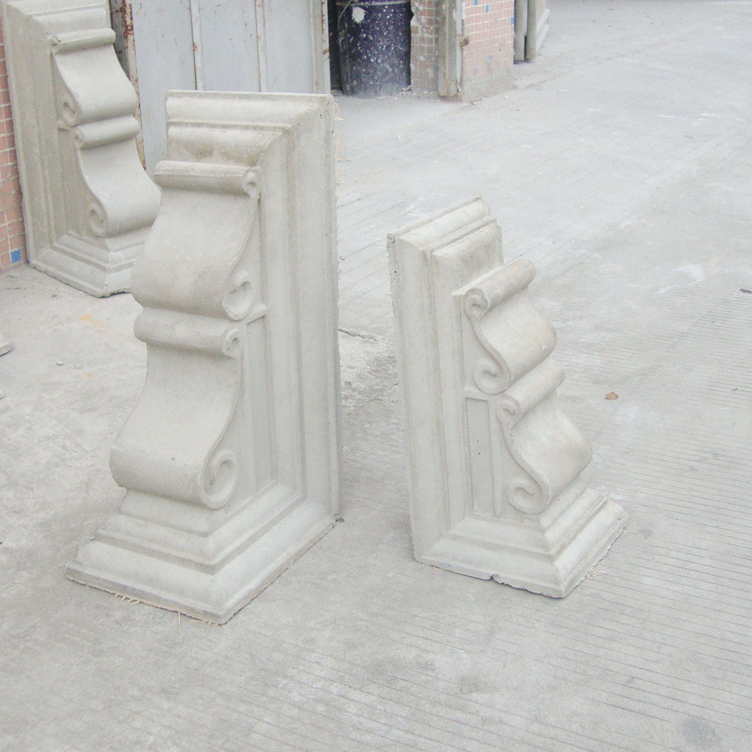 厂家直供grc梁托别墅酒店外墙造型水泥斗拱门窗套罗马柱定制
