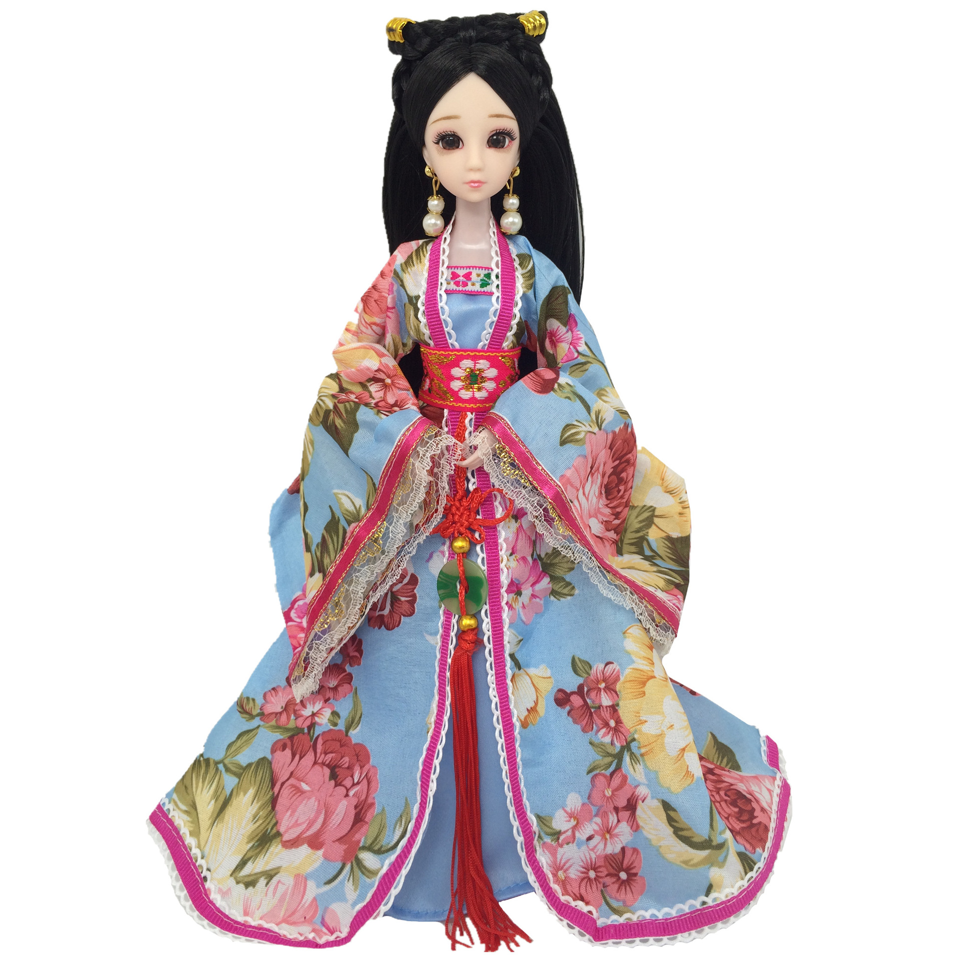 30古装公主巴比娃娃玩具古代贵妃真眼珠换装女孩衣服12关节黑发