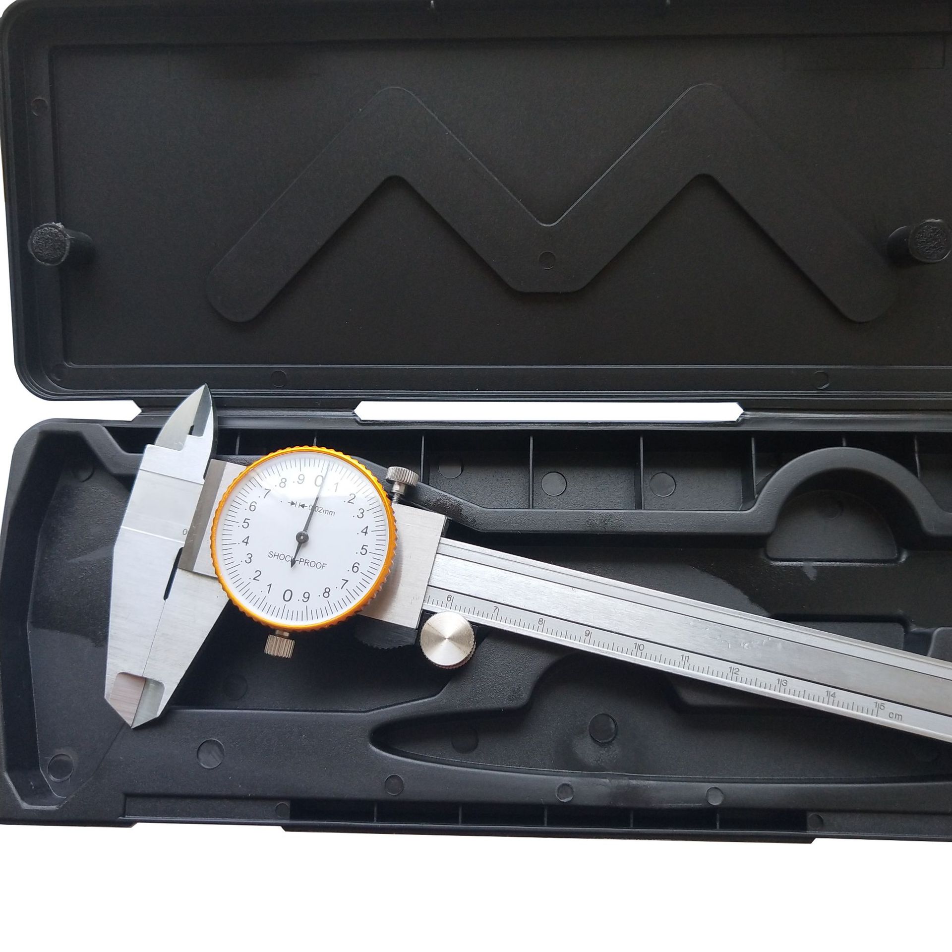 卡尺带表不锈钢金属卡尺碳钢游标卡尺测量工具可通过计量检测卡尺