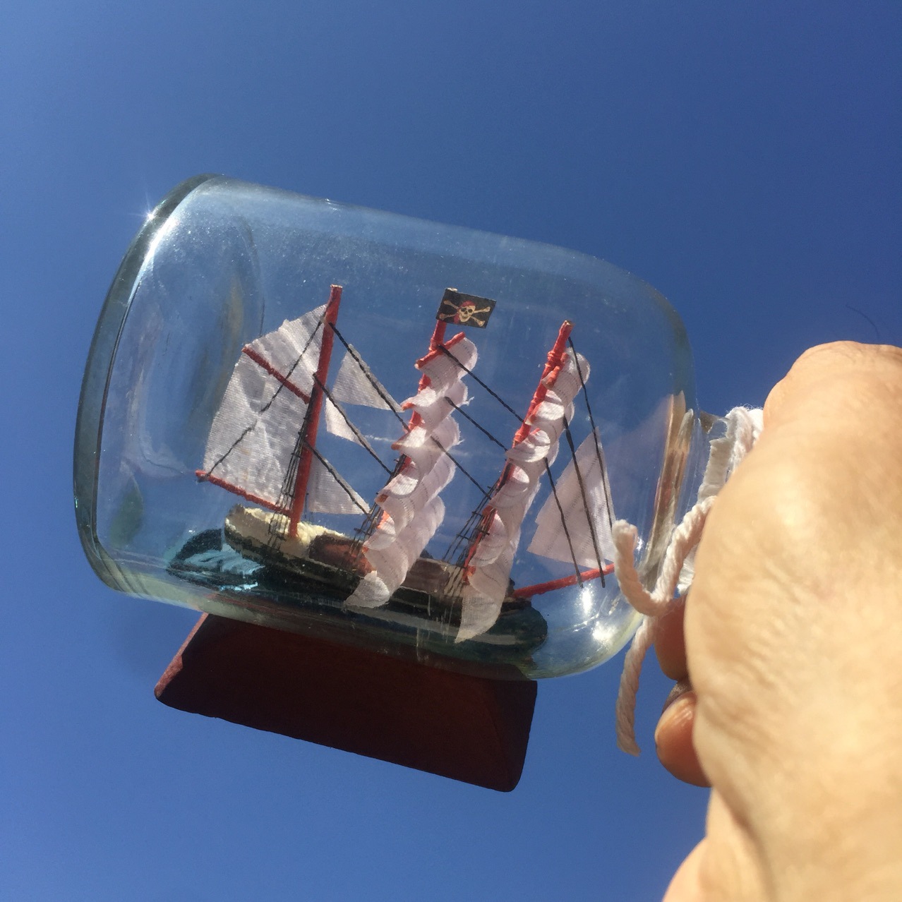 玻璃制品瓶中船帆船工艺品许愿瓶过节送礼佳品一帆风顺收藏品