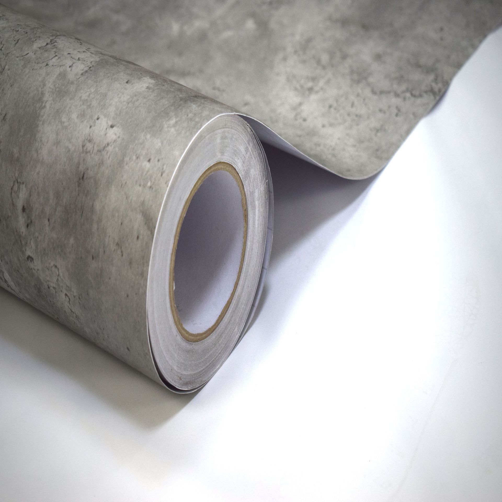 水泥灰波音软片 橱柜 装饰板材贴膜 自粘 pvc墙纸 壁纸