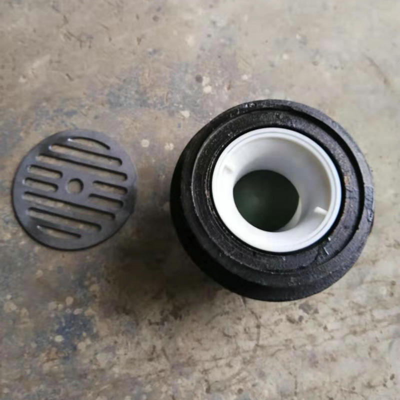 dn80侧排铸铁地漏 无水封带排水地漏 建筑侧排式钢制地漏雨水斗