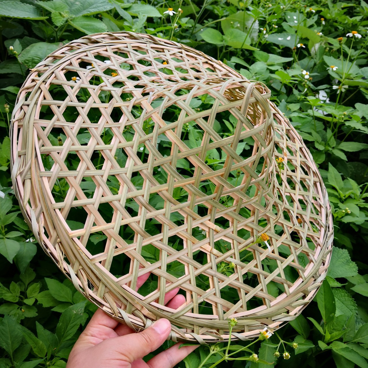 竹编斗笠竹帽镂空帽舞台表演道具帽子竹帽跳舞斗笠