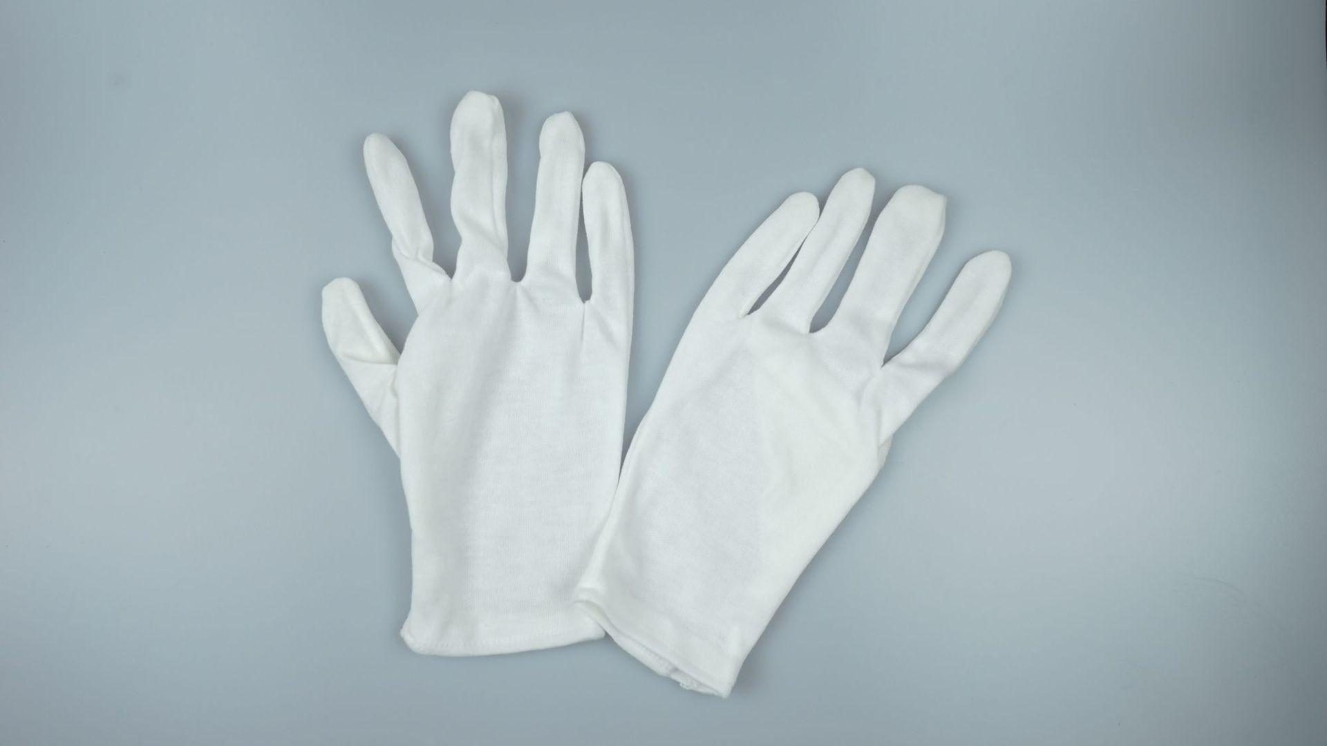 棉毛手套 汗布棉质手套防晒盘珠透气 检阅接待礼仪演出防滑手套-阿里