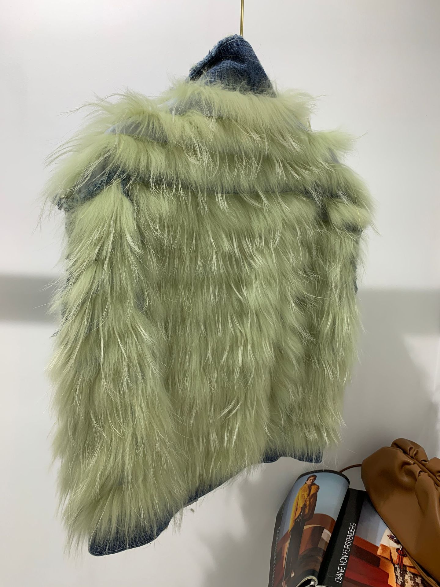 小香貉子毛牛仔马甲