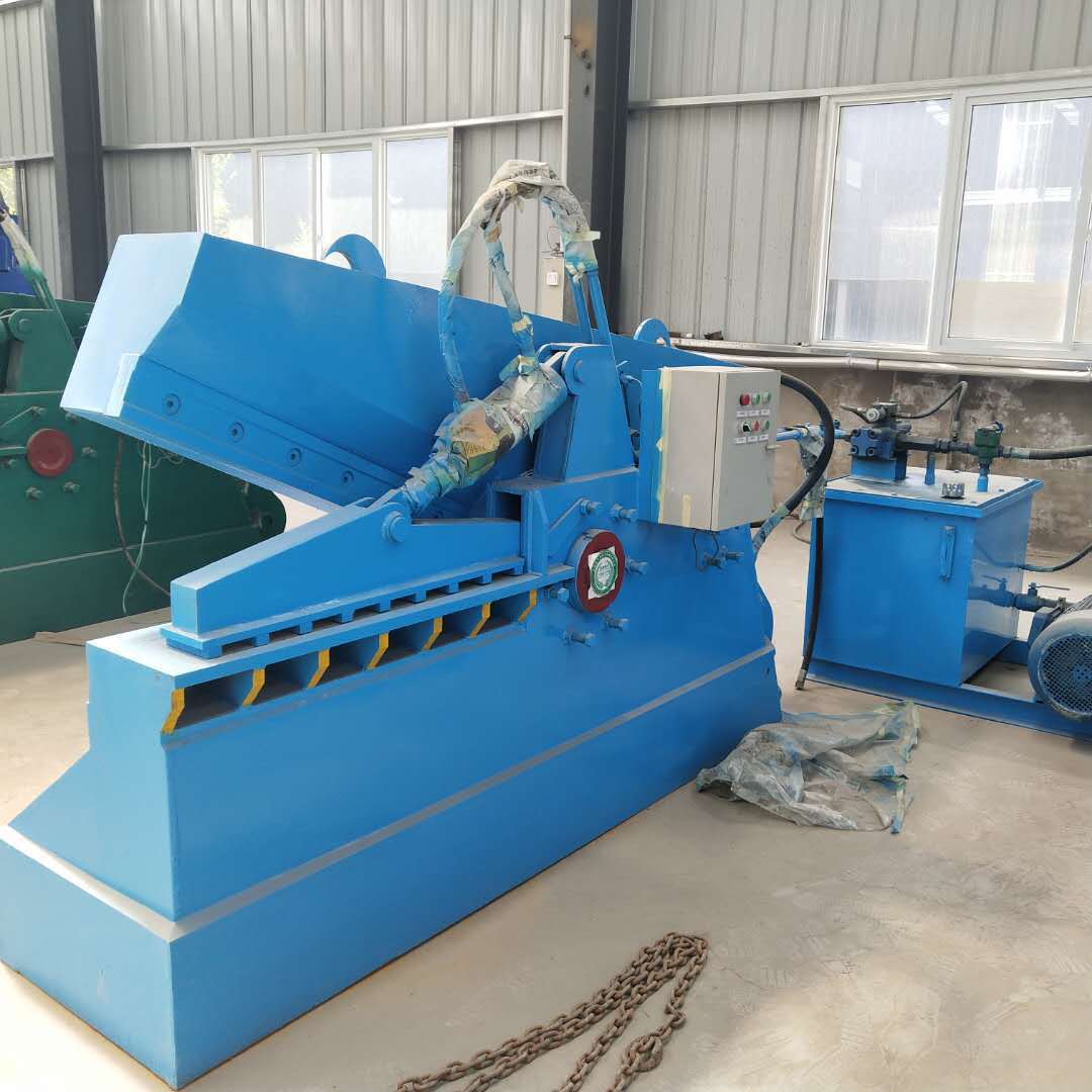 源德200吨液压钢筋切断机槽钢下脚料剪断机鳄鱼式剪切机