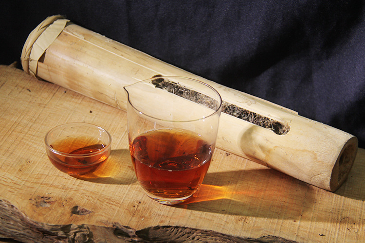 勐海香古树竹筒茶 手工普洱茶熟茶250g 2016年竹甜茶香普洱茶