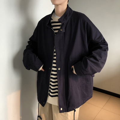 超火cec工装外套男ins潮流百搭港风春秋夹克韩版洋气网红秋装潮牌