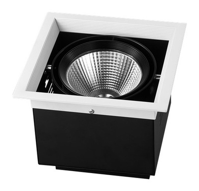 led格栅灯双头格栅灯cob方形格栅灯30w展厅家具店射灯