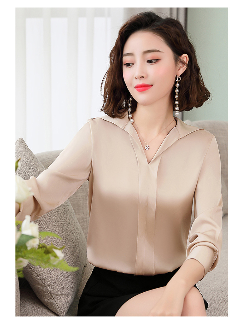 1916#p220 控价368 时尚名媛气质百搭真丝小衫