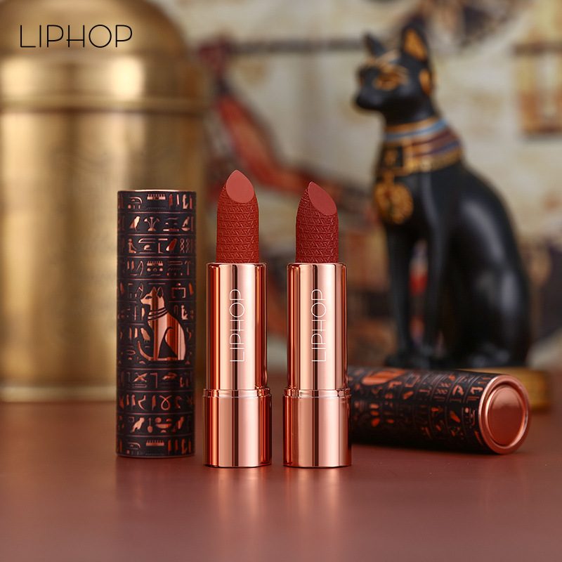 liphop埃及安德森猫口红小众品牌丝绒滋润雾面哑光唇膏女学生