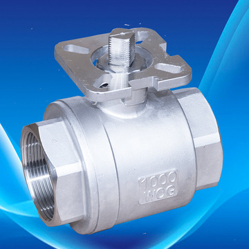 厂家销售 q11f 不锈钢带高平台两片式丝扣球阀 螺纹球阀