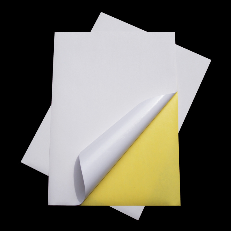 a4不干胶打印纸 书写纸白色哑光面激光喷墨背胶标签贴 不干胶批发