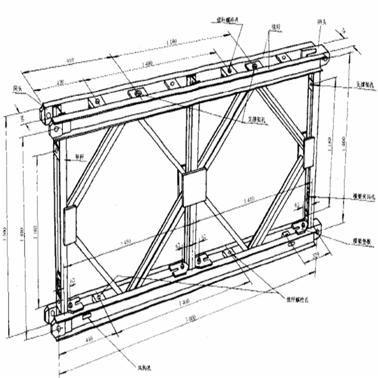 贝雷桥专用 钢便桥异形贝雷片 公路钢桥异形贝雷片 321型