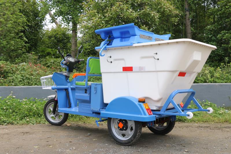 厂家批发保洁电动三轮车 环卫车 挂桶式小型电垃圾清运车可定制