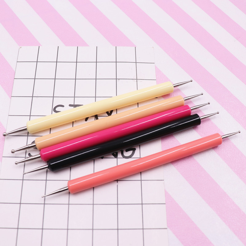 5件套 点花棒 彩杆压痕笔 小丸棒软陶泥塑超轻粘土