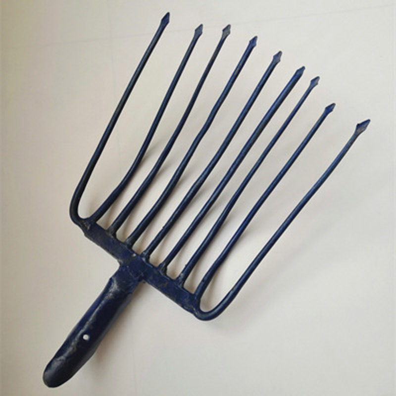 铁路用九齿钢九股粪叉石子钢叉九股钢叉