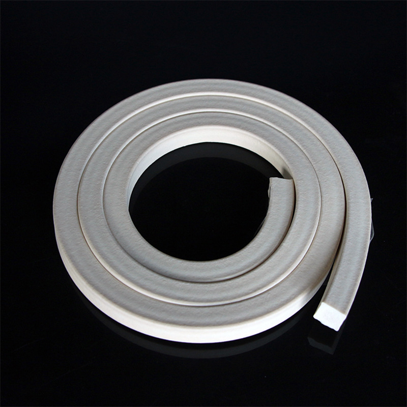 硅胶发泡密封条 防水耐高温硅橡胶方形条 白色软海绵条实心防滑条