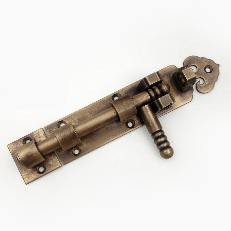 仿古实心黄铜老式推拉门窗挂钩防风钩铁扎钩复古风固定搭扣特价