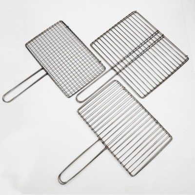 烧烤鱼夹不锈钢烧烤网夹烧烤网横条烤串夹子烤鱼拍烤菜夹子竖条夹
