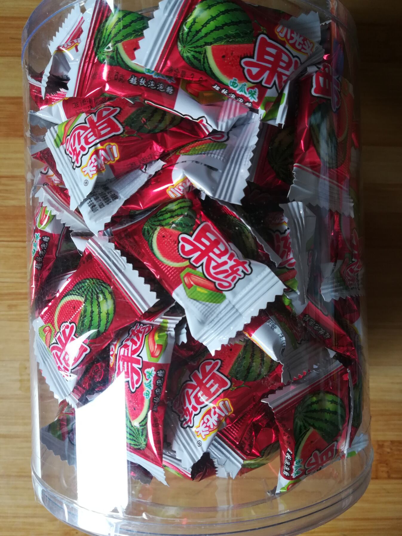 小光头540g小光头果冻泡西瓜味超软泡泡糖