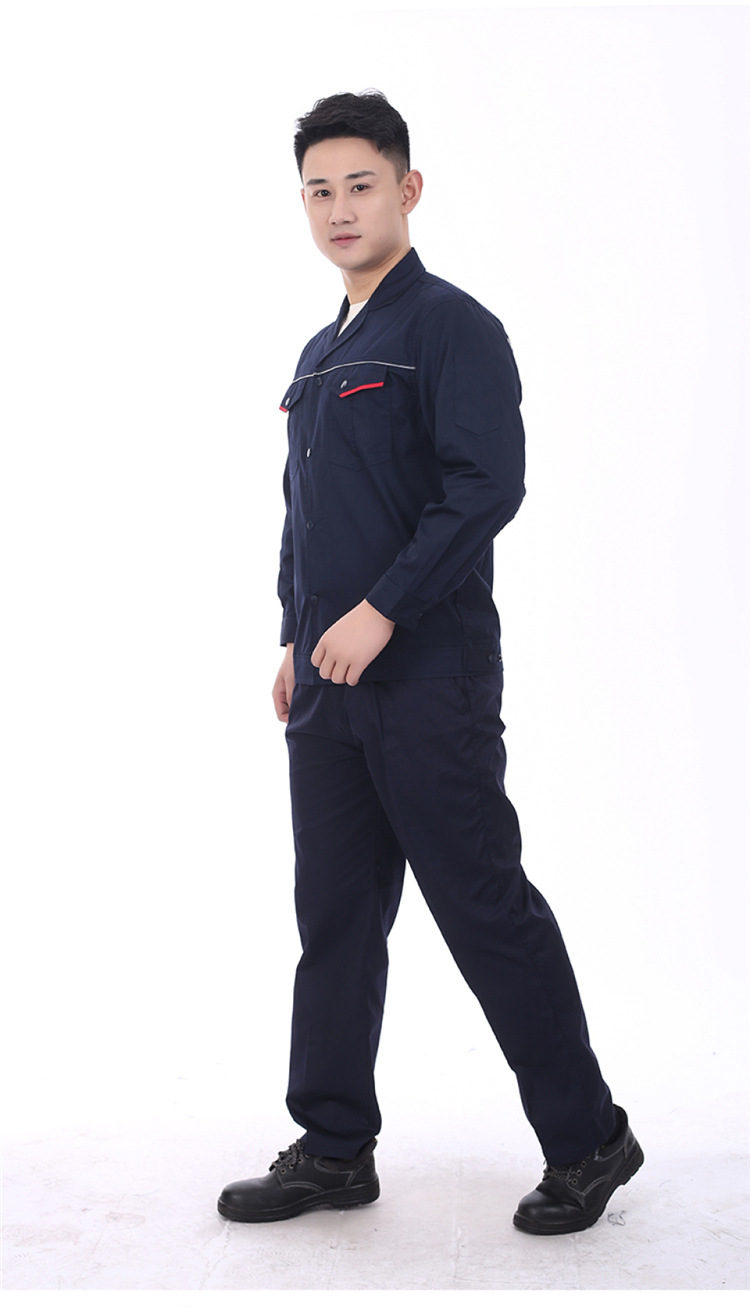 劳保工程服电焊服春秋款夏季长袖短袖工人车间电力工作服印logo