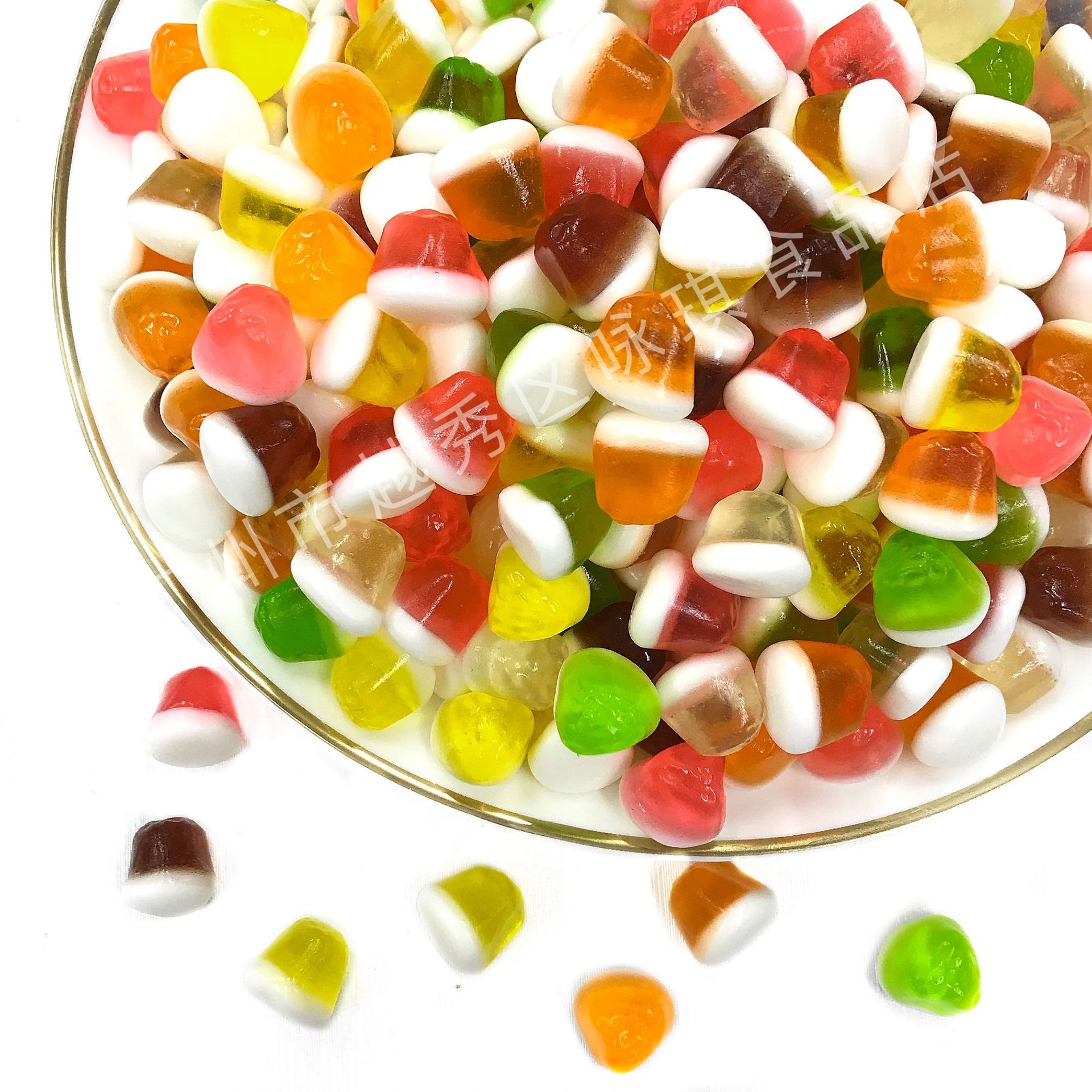 trolli口力橡皮糖上油小不点qq糖办公室散装软糖糖果零食2.5kg/袋