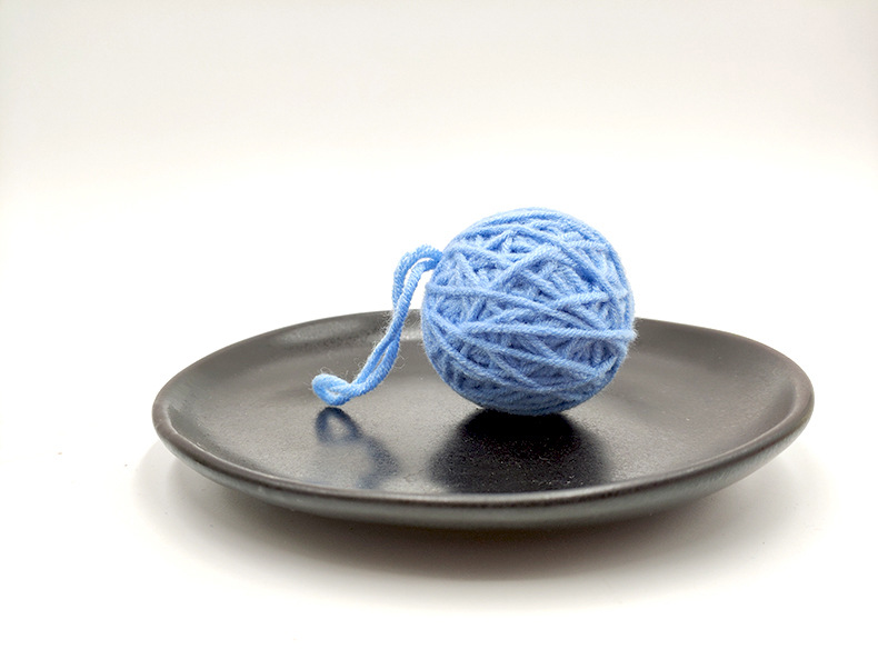 圣诞diy球彩色毛线球毛毡球挂饰 带绳子绕线diy挂件圣诞树材料厂