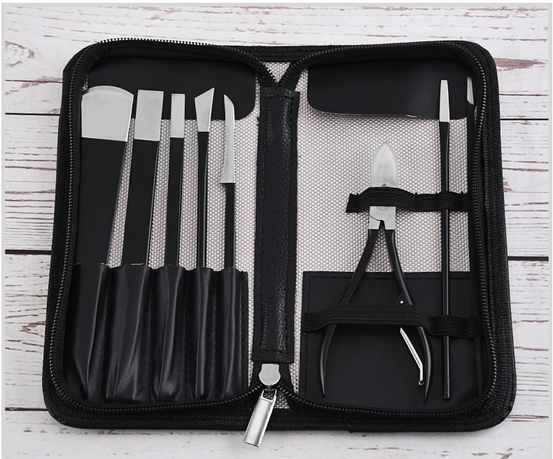 厂家直销修脚刀不锈钢修脚刀八件套甲沟修灰指甲刀家用修甲工具