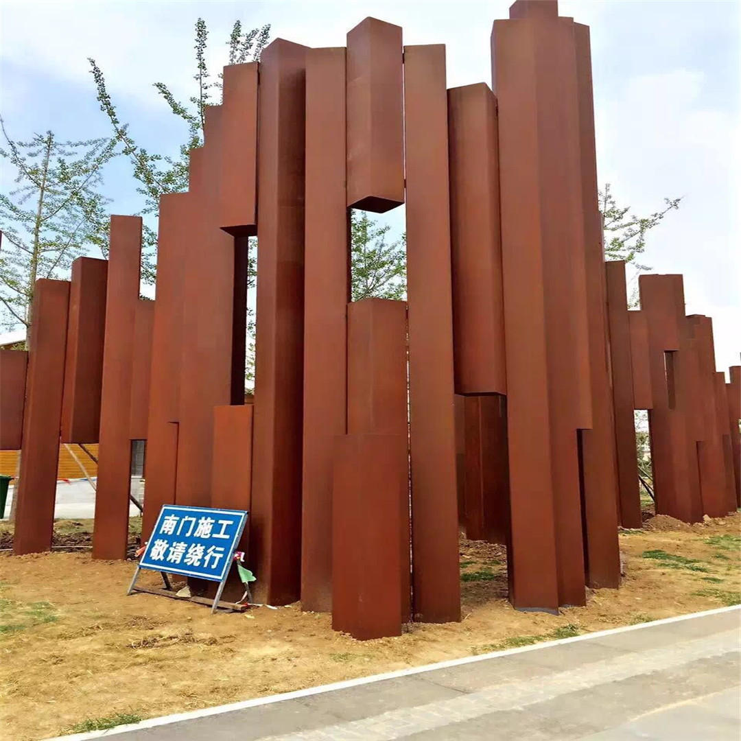 耐候钢板加工造型   现货spa-h耐候板   园林工程雕刻做锈耐候刚